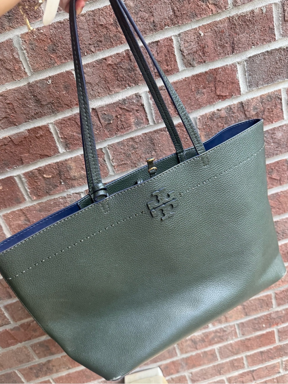 Tory Burch McGraw tote bag deep green